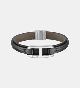 Bracelet Kode Noir 1580783M-PAR - BOSS - Noir et argenté