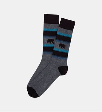 Chaussettes en coton - Bear Noir - Arthur - Noir