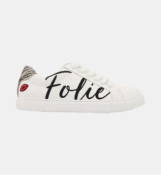 Baskets En Cuir Simone Folie Douce - Bons Baisers - Blanc