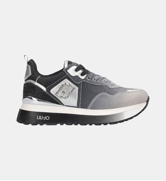 Sneakers à plateforme avec strass all-over Liu Jo