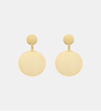 boucles d'oreilles Pia en laiton jaune - Agnès b. - Jaune tresor