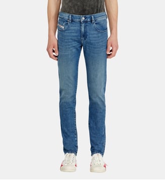 Slim Jeans Regular Waist 2019 D-Strukt - Diesel - Bleu moyen