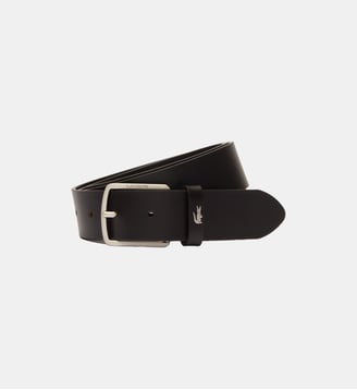Ceinture en cuir lisse - Lacoste - Marron
