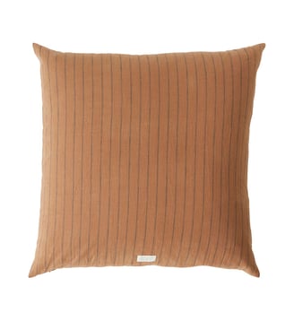 Housse de coussin en coton à rayures - OYOY - Orange