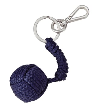 Porte-clés pelotte corde marine uni - Vilebrequin - Bleu foncé