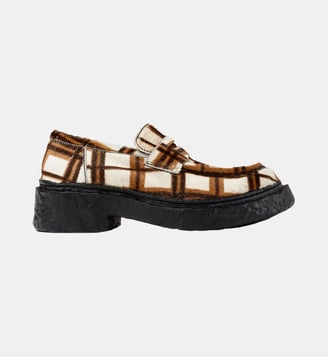 Mocassins Vamonos cuir - Camperlab - Blanc et bleu