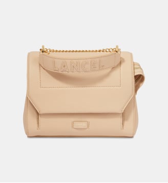 Sac à main à rabat Ninon en cuir - Lancel - Cappucino