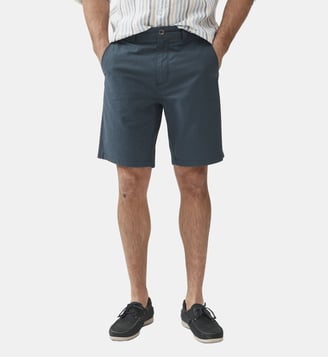Short droit en coton stretch Gunn, 23 cms - Rodd & Gunn - Brume