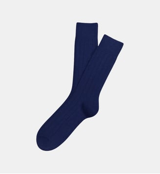 Chaussettes en laine et cachemire - Prusse - Arthur - Bleu