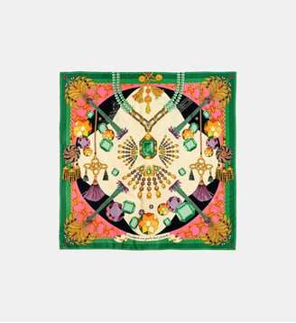 Foulard Medium à motifs DIAMONDS - Wild - Vert