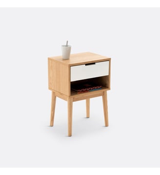 Chevet vintage - La Redoute Interieurs - Blanc bois