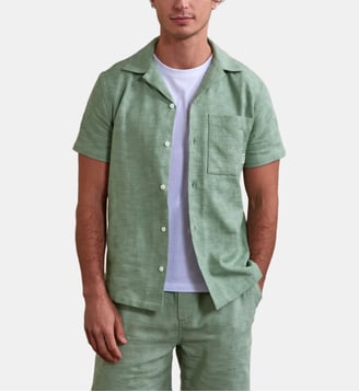 Chemise PAIOLIVE - Faguo - Vert clair