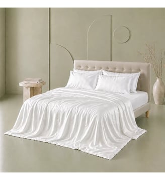 Couette legere soie 180 g/m² ete - Garnier Thiebaut - Blanc