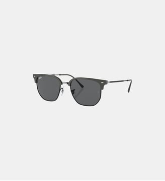 Lunettes de soleil Irrégulier RB4416 New Clubmaster - Ray Ban - Gris sur noir
