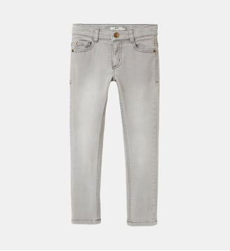 Jean coupe slim - Cyrillus - Gris clair uni