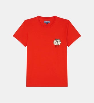 T-shirt en coton Year of the Goat - Vilebrequin - Coquelicot