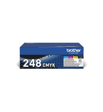 Toner PACK 4 COUL TN248 C/M/Y/BK - Brother - Multicolore