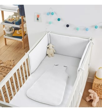Tour de lit gaze de coton - La Redoute Interieurs - Blanc