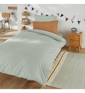 Housse couette enfant percale coton bio Scenario La Redoute Interieurs