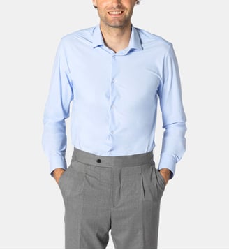 Chemise performance ciel infroissable - Atelier Privé - Bleu ciel