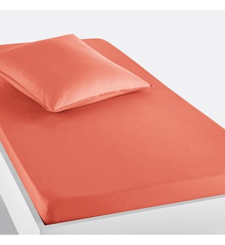 Drap housse enfant uni en coton lavé La Redoute Interieurs