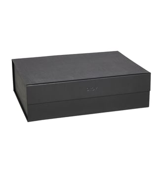 Boîte de rangement en carton  Living - OYOY - Noir