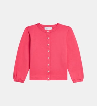 cardigan Yaya en coton rose - Agnès b. - Rose geranium