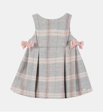 Robe -  moyen laine carreaux - Tartine Et Chocolat - Beige
