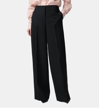 Pantalon palazzo avec empiècements en satin Pinko
