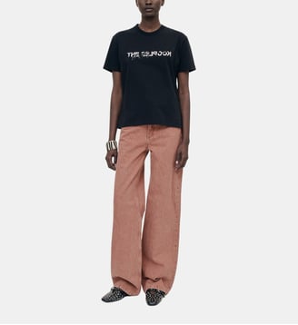 T-shirt en coton What Is avec strass - The Kooples - Noir