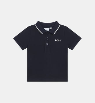 Polo à manches courtes - BOSS Kidswear - Bleu foncé