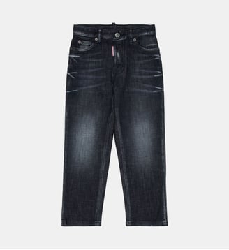 Jean droit lavage bleu foncé - Boss 10 - Dsquared2 - Denim noir