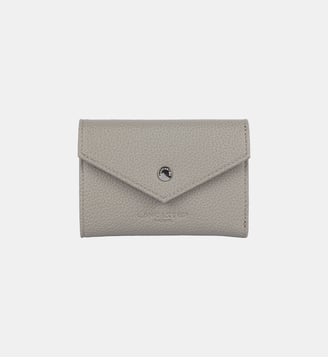 Porte-cartes Foulonné PM en cuir - Lancaster - Mastic