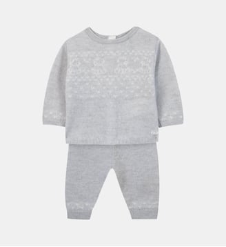 Ensemble long -   laine ourson - Tartine Et Chocolat - Gris