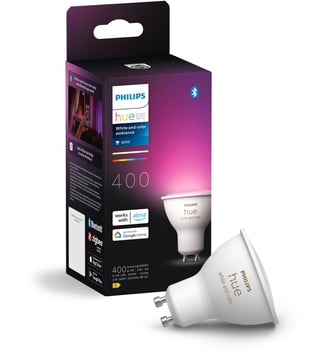 Ampoule LED connectée Hue Spot seul GU10 Hue White&Colors Philips