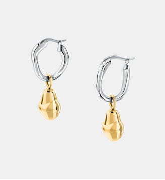 Boucles D'Oreilles en acier, cristaux, T-DESIGN - Trussardi - Argent et doré