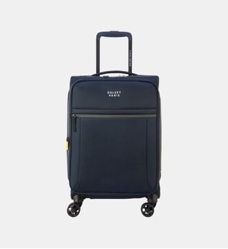 Valise cabine souple extensible Brochant 4R 55 cm - Delsey Paris - Bleu foncé