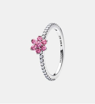 Bague Fleur Rose Scintillante - Pandora - Argenté