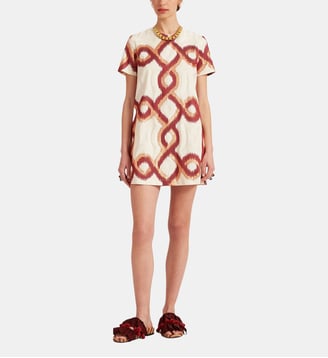 Robe Mini Swing Tackle Jacquard Bordeaux La DoubleJ