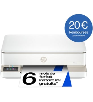 Imprimante jet d'encre Envy 6132e/6120e éligible Instant Ink HP
