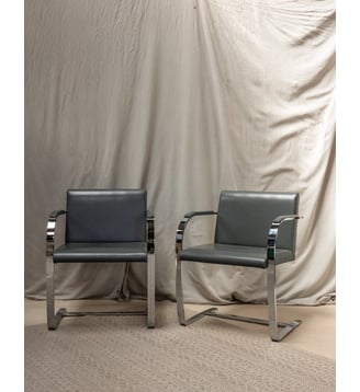 Paire de fauteuils Brno Jakob N°532- Produit chiné - Debongout - Gris