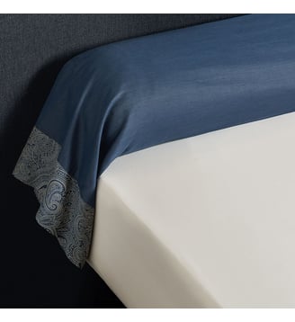 Taie De Traversin Lounge - Anne de Solène - Bleu foncé