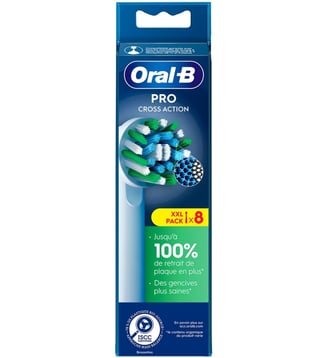 Brossette dentaire Brossettes Cross action x8 X-filaments - Oral B - Standard