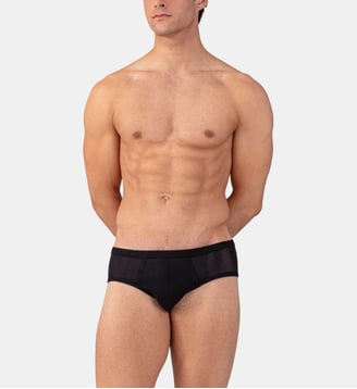 Slip en mesh uni - Ron Dorff - Noir