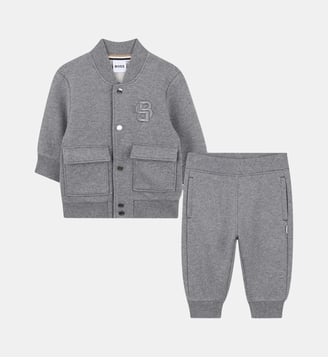Ensemble cardigan et pantalon - BOSS Kidswear - Gris chine