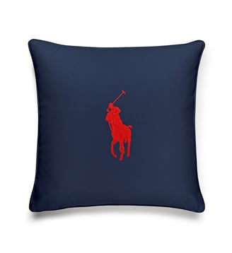 Housse de coussin en coton - Ralph Lauren Home - Bleu marine