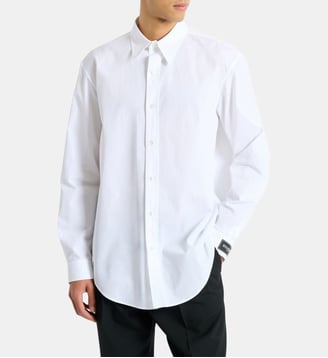 Chemise Balmain Paris en popeline de coton - Balmain - Blanc