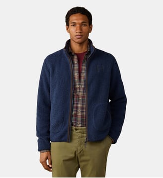 Sweat Zippé Intégral En Polaire Teddy Avec Logo - Hackett London - Old navy