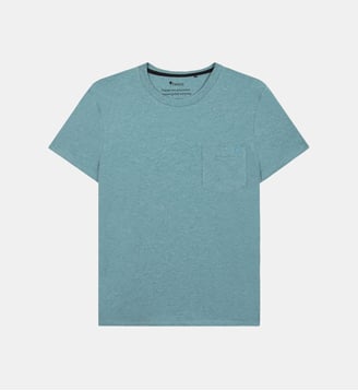 T-shirt coton OLONNE - Faguo - Bleu