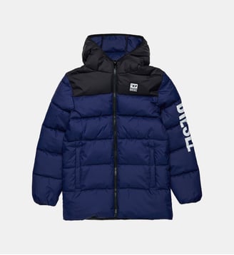 Veste matelassée avec logo Diesel Kids